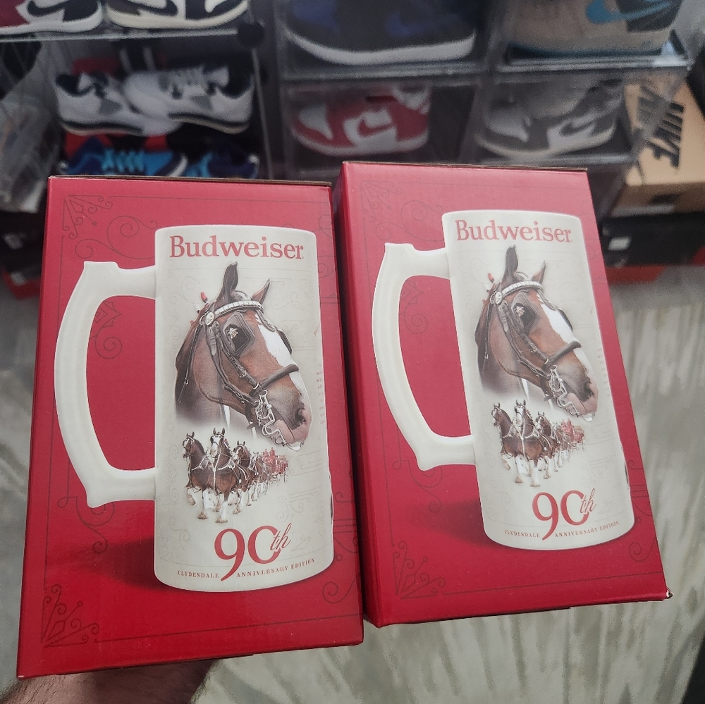 SOLD!!Budweiser 90th Anniversary Mugs - Picture 7 of 7